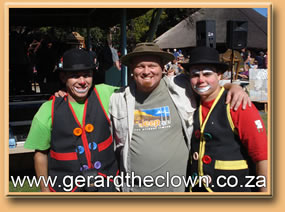 Gerard and RD the Clowns with Thys die Bosveld Klong
